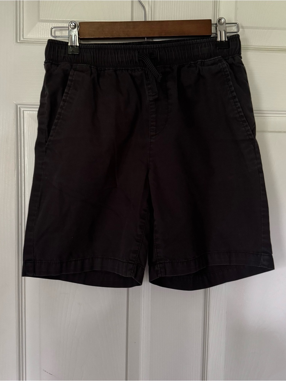 Old Navy Boys XL 14-16 Black Pull-On Chino Shorts Drawstring Casual